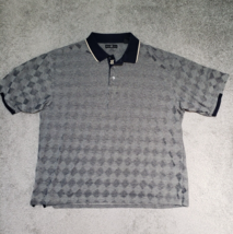 Haggar Golf Men&#39;s Size XXL 100% Cotton Gray Short Sleeve Polo Shirt Pullover - £12.16 GBP