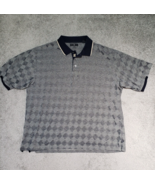Haggar Golf Men&#39;s Size XXL 100% Cotton Gray Short Sleeve Polo Shirt Pull... - £11.96 GBP