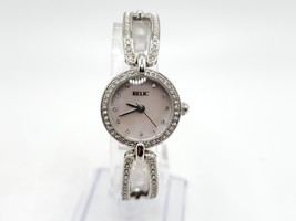Fossil Relic Watch Women New Battery Silver Tone Diamond Accent MOP Dial 20mm - £19.74 GBP