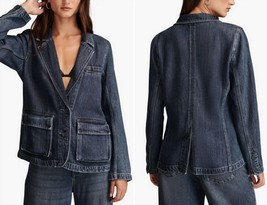 Lucky Brand Liquid Denim Luxe Blazer Women&#39;s Soft Jean Jacket Size XL. D... - $74.50