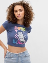 David Bowie Cropped Tee T Shirt Top by Gap 100% Cotton NWT Great Gift! XS-XL - £12.39 GBP