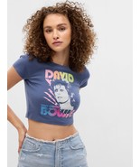 David Bowie Cropped Tee T Shirt Top by Gap 100% Cotton NWT Great Gift! X... - £19.35 GBP