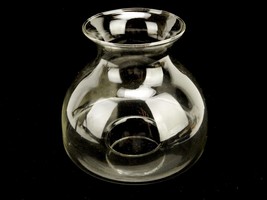 Hemispheric Glass Lamp Globe, Wide Chimney, Oil Lamp, Pillar Candle, 3&quot; ... - $29.35