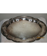 BARBOUR INTERNATIONAL SILVER PLATE   SERVING TRAY CENTERPIECE - £36.30 GBP