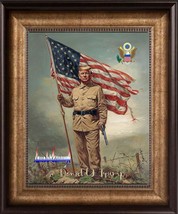 Donald Trump Rare vintage WWI Battlefield as a Solder with a America Fla... - $1,138.50