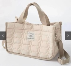 Rilakkuma fluffy quilted bag 16 x 26 x 11 cm 2way handbag shoulder bag B... - $87.35