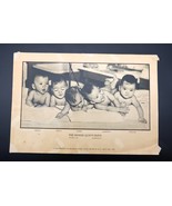 1935 NEA Service Image of the Dionne Quintuplets Print 8-1/2 &quot; by 12-3/8&quot; - $221.81 MXN