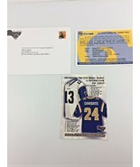 Vintage St. Louis Rams Invite for Mini Camp, 1999 &amp;  2002 Jersey Card , ... - £7.78 GBP
