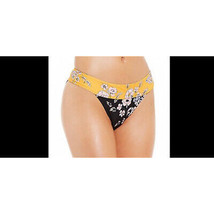Floral Bikini Bottoms   - Orange &amp; Black Blossom Block - £21.53 GBP