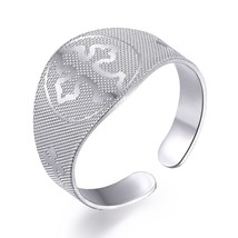 Gold Silver Plated  Bible Religious Cross Ring 316 Stainless Steel Rings For Men - £6.76 GBP