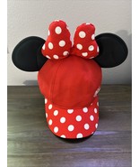 Disney Parks Resort Minnie Mouse Hat Youth Bow Ear Adjustable Snapback-NEW! - $310.40 MXN