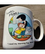 Morning Hug from Mom Mother&#39;s Day Coffee Mug Family Circus 1989 Cartoon ... - £12.53 GBP