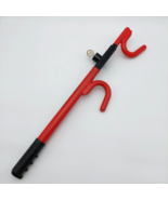 The Club Original Car Steering Wheel Lock Vintage Red &amp; Black w/Key Used - £25.03 GBP