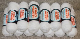 Lot 13 Coats &amp; Clark White Pompadour Yarn Wintuk Crochet Knit 3ply 2oz/each NEW - £46.92 GBP