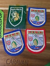 Vintage Olympic Embroidered Felt Patches Kiel Olympaistadt 1972 Australi... - £23.34 GBP