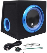 Rockville RVB8.1A 8 Inch 300W Powered Car Subwoofer/Sub Enclosure Box + Remote - £113.46 GBP