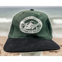 Emmett Valley Equipment Rental Hat Cap Adjustable Green Corduroy Constru... - $13.97