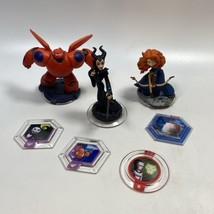 Disney infinity lot of 3 Figures &amp; 4 Discs - £7.60 GBP