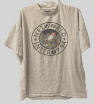 $30 Net World Interpol Tour Vintage 90s Gray Indie Rock Concert Punk T-Shirt XL - £26.80 GBP