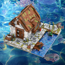 Seaside Fishing House Building Blocks Model Assembling Toys - £120.09 GBP