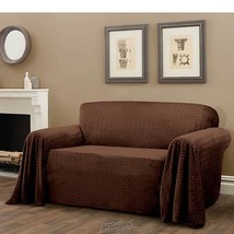 Mason Furniture Throw - Loveseat Chocolate Polyester Pet Cover - £37.19 GBP