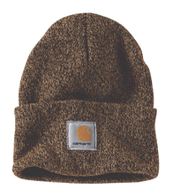 Carhartt A18-247 Men&#39;s Knit Cuffed Beanie- Dark Brown/Sandstone, One Size - $39.00