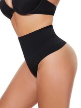 Tummy Control Seamless Thong Shapewear Mid Waist Butt Lifter Black Size XL - $63.79 MXN Tummy Control Seamless Thong Shapewear Mid Waist Butt Lifter Black Size XL - $63.79 MXN
