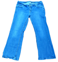 Natural Reflections Women 16P Medium Wash Classic Straight Comfort Stretch Jeans - $8.95