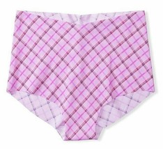 XL  Pink KIR Checker NO SHOW Edge Victorias Secret High Waist Midi Brief Pantie - £9.88 GBP