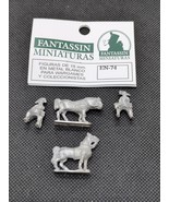 Fantassin Miniatures 15mm Cavalry Riding Horses Metal Miniatures EN-74 - $21.77