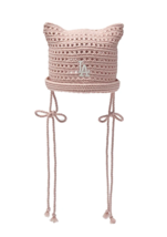 MLB Korea Summer Ribbon Meow Cat Beanie Hat LA Dodgers Casual Lifestyle ... - $64.95