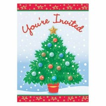 Shining Christmas Tree Invitations 8 Ct - £1.55 GBP
