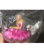 ""BARBIE IN A PINK DRESS WITH WHITE POODLE DOG"" - CAKE TOPPER - $12.89