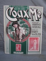 Antique 1900s &quot;Coax Me&quot; Sheet Music #195 - £15.57 GBP