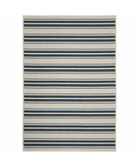 8 X 10 Blue and Beige Geometric Stain Resistant Indoor Outdoor Area Rug - $4,336.90 MXN
