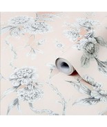 Boutique Pink Meadow land Metallic effect Smooth Wallpaper Sample - £2.77 GBP