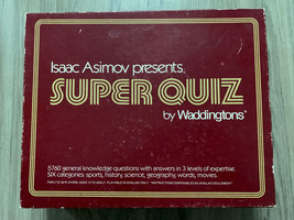 Vintage 1982 Isaac Asimov Presents Super Quiz Board Game By Waddingtons ... - £23.38 GBP