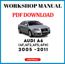AUDI A6 2005 2006 2007 2008 2009 2010 2011 SERVICE REPAIR Workshop Manual - £6.25 GBP