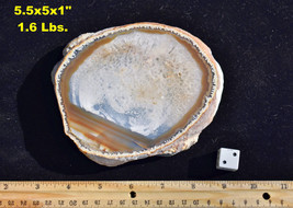 5-6&quot; AGATE &amp; QUARTZ CRYSTAL Brazil Geode Coasters * FREE STAND * Choice ... - $20.68+