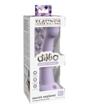 Dillio Platinum 6&quot; Secret Explorer Silicone Dildo Purple - £24.79 GBP