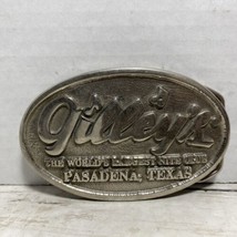 Gilley&#39;s Belt Buckle Worlds Largest Nightclub Texas Pre-Owned Vintage - £55.68 GBP