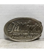 Gilley&#39;s Belt Buckle Worlds Largest Nightclub Texas Pre-Owned Vintage - £41.54 GBP