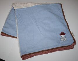 Wendy Bellissimo Chambray Quilt Baby Blanket Dalmatian Dog Blue Ivory Ch... - $15.01