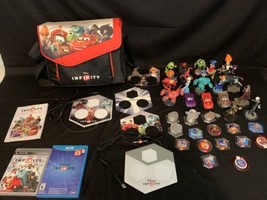 Huge Lot Disney Infinity Figures + power discs + 2 Game Pads + 2 Games + Bag - £60.71 GBP