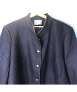 Pendleton Size 46 Dark Plum Purple Blazer Jacket Collarless Wool Vintage... - £23.21 GBP