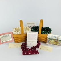 Longaberger 1995 Horizon of Hope Basket Set 2, Liner &amp; Protector Cancer Society - £21.30 GBP