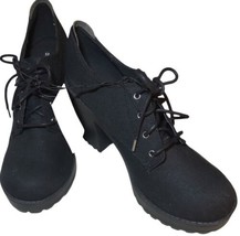 Women&#39;s H&amp;M Black Bobbie Brooks Ankle Combat Style Lace Up Boots NWT-Siz... - £17.48 GBP