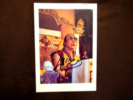 DALAI LAMA TIBETAN SPIRITUAL LEADER TENZIN GYATSO SIGNED AUTO 7X10 PHOTO... - $593.99