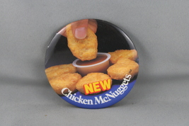 Vintage McDonalds Pin - New Chicken McNuggets - Celluloid Pin  - $15.00