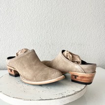 Lane Plain Jane Mule Womens 6 Brown Suede Cowboy Boots Short Western Cow... - $118.80